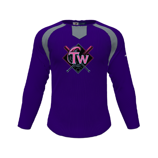 [CUS-DFW-PULL-FLC-CNK-LSL-PUR-YS-LOGO1] Pullover (Youth S, Purple, Logo 1)