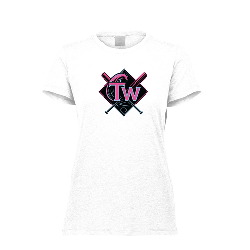 [FTSCUBWH-FAXS-LOGO1] Decker Women's Tri-Blend T-Shirt - Short Sleeve (Female Adult XS, White, Logo 1)