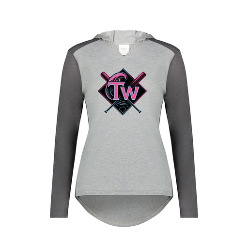 [6902.30V.XS-LOGO1] Ladies Vintage Hoodie (Female Adult XS, Gray, Logo 1)