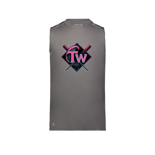 [222593.98D.S-LOGO1] Men's CoolDry TankTop (Adult S, Gray, Logo 1)