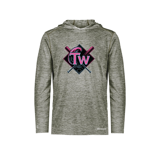 [FOLHCGGY-YS-LOGO1] Decker Youth Charge Hoodie (Youth S, Gray, Logo 1)